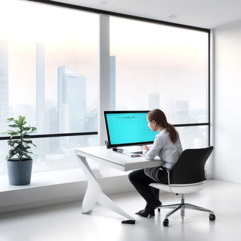 Modernes Büro mit AI Smart Desk von DeskPulseAI