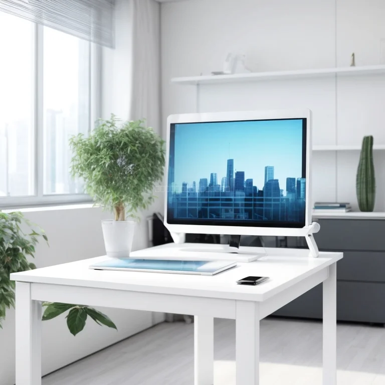 Modernes Büro mit AI Smart Desk von DeskPulseAI